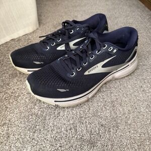 Brooks Ghost 15 Women's Navy Blue Running Shoes Athletic Sneakers Size 8